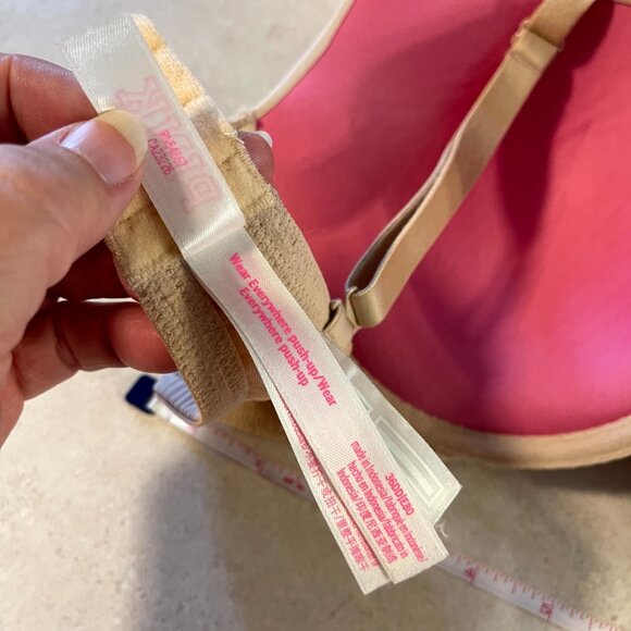 Pink Victoria's Secret Wear Everywhere Push Up Bra 36DD Nude - Picture 8 of 8